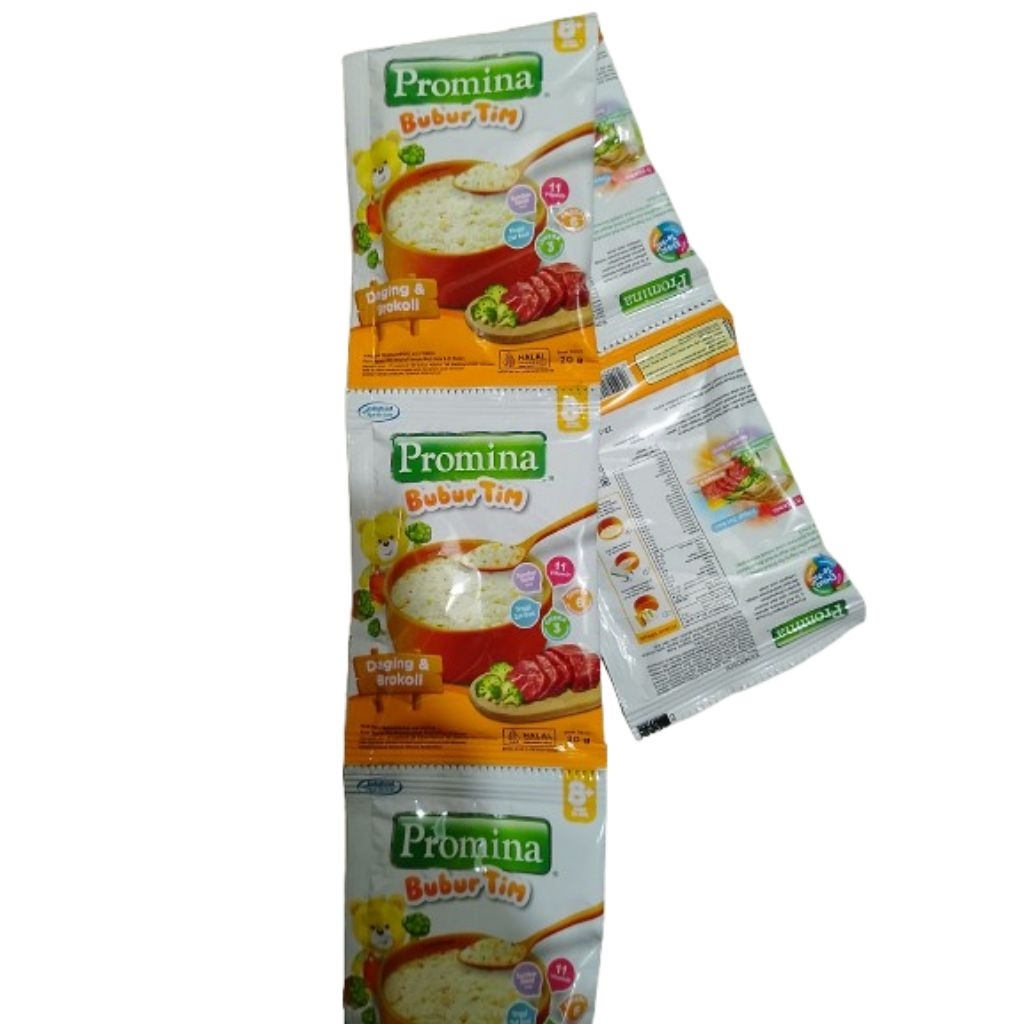 Jual Promina Bubur Tim Rasa Daging & Brokoli 1 Renceng Isi 5 Sachet ...
