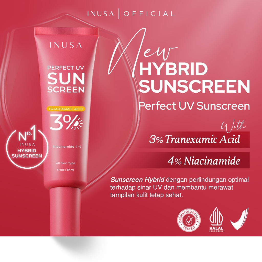 Jual SPECIAL 10.10 SALE ! - Inusa UV Perfect Sunscreen 3% Tranexamic ...