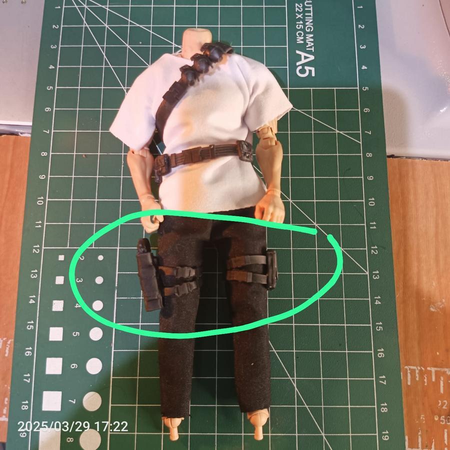 Jual 1 set Holster Paha army untuk Kitbash Action Figure Romankey ...