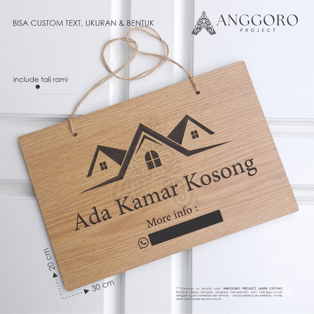 Jual Logo Sign Kayu / Papan Nama Toko Kayu / Signage Kayu / Sign Bazaar ...