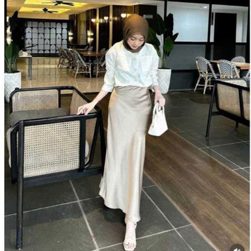 Rok Satin Mermaid Panjang Wanita BB 45 75 SIKRIT MAXI