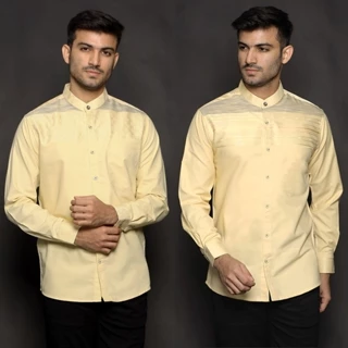 Casella Baju Koko Pria Lengan Panjang | Baju Koko Horizontal Harun