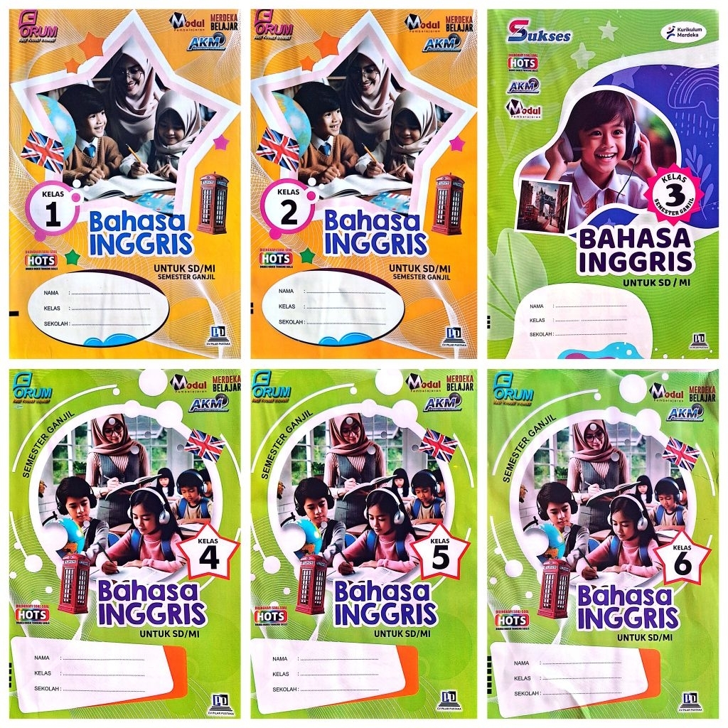 Jual BUKU LKS FORUM SD MI BAHASA INGGRIS KELAS 1 2 3 4 5 6 KURIKULUM ...