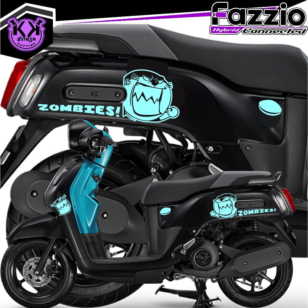 Jual SC.561A/CUTTING STICKER ZOMBI DORAEMON/STRIPING FAZZIO/STIKER ...
