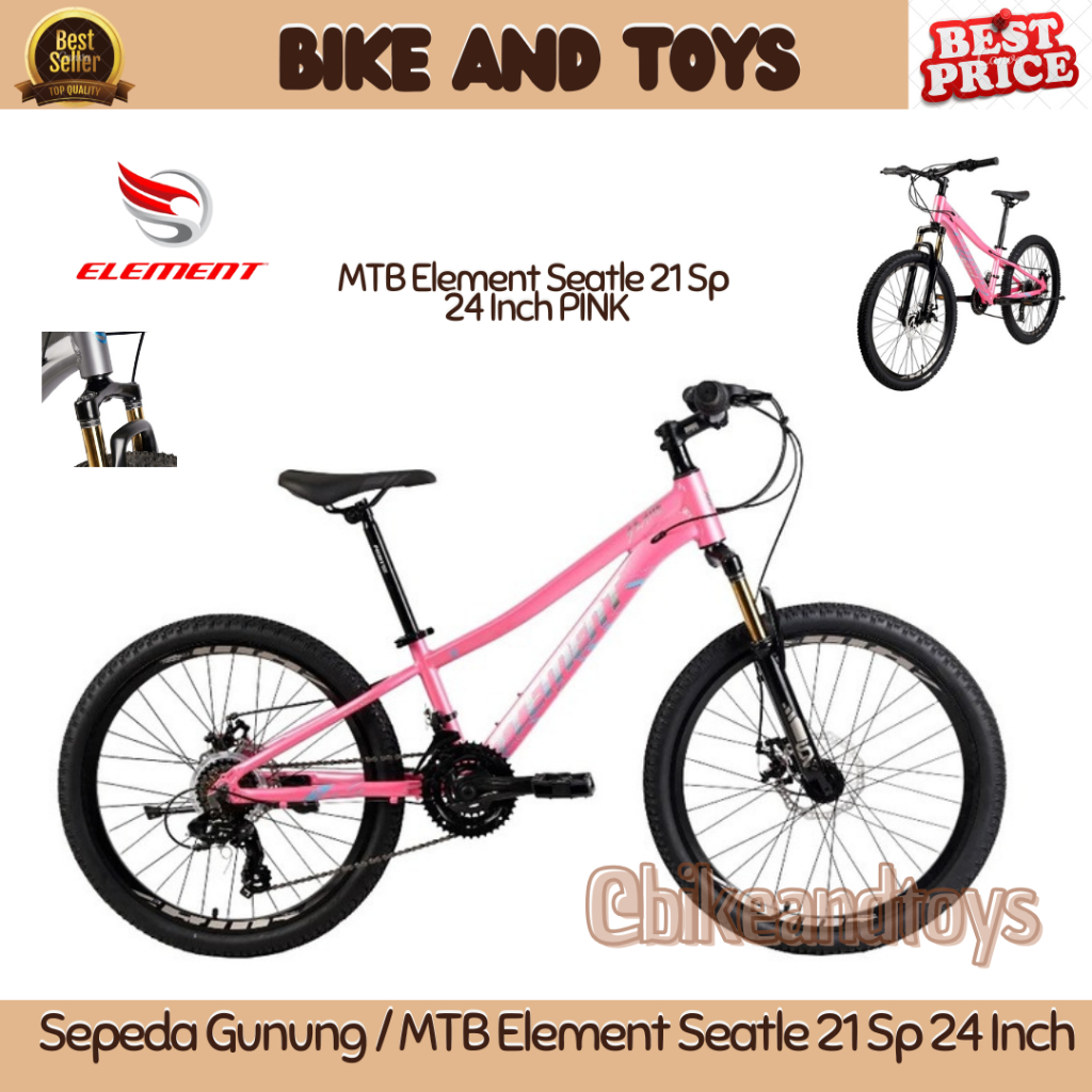 Jual Sepeda Gunung / MTB Element Seatle 21 Sp 24 Inch - ORIGINAL BY ...