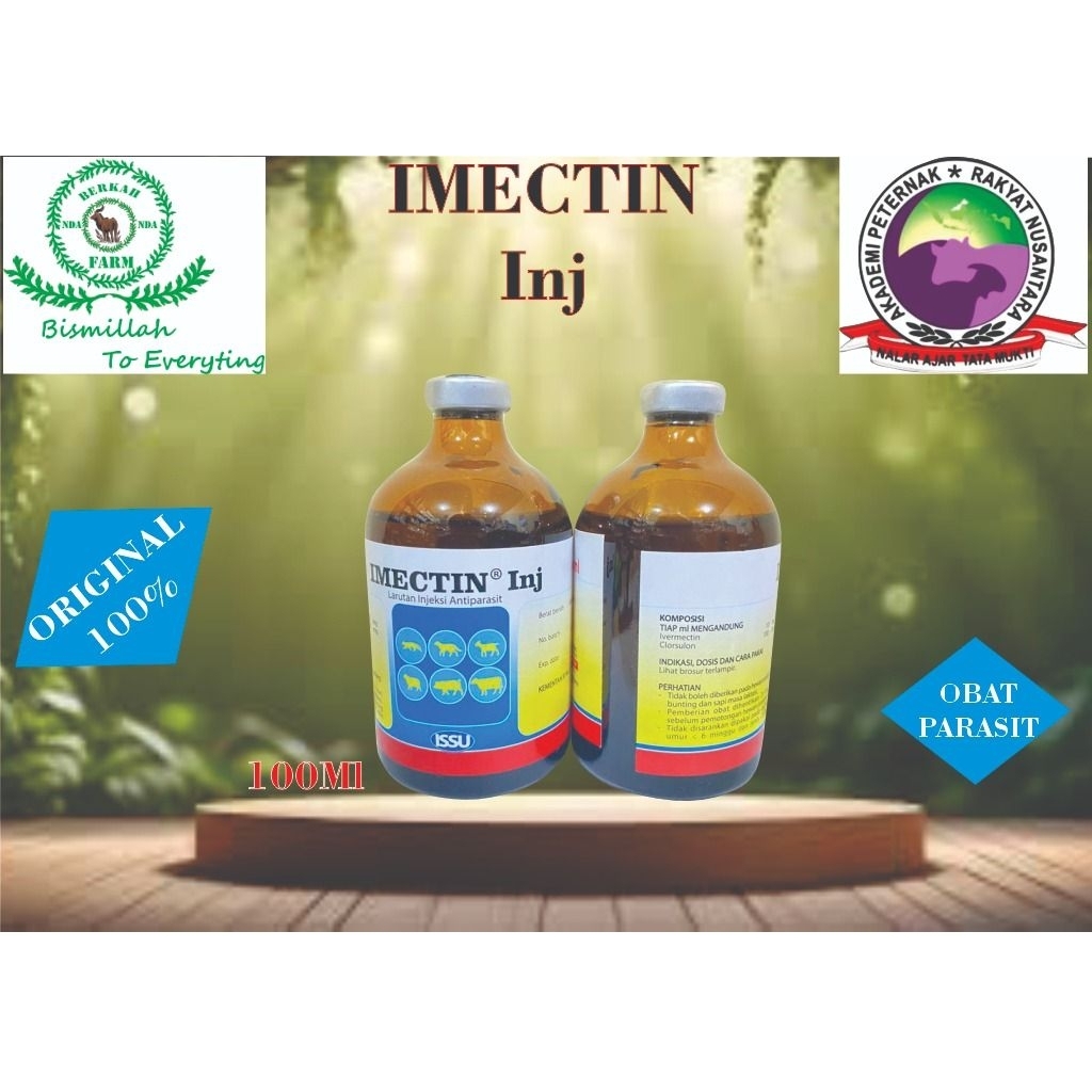 Jual Imectin Inj 100Ml Obat Parasit Kutu Gudik | Shopee Indonesia
