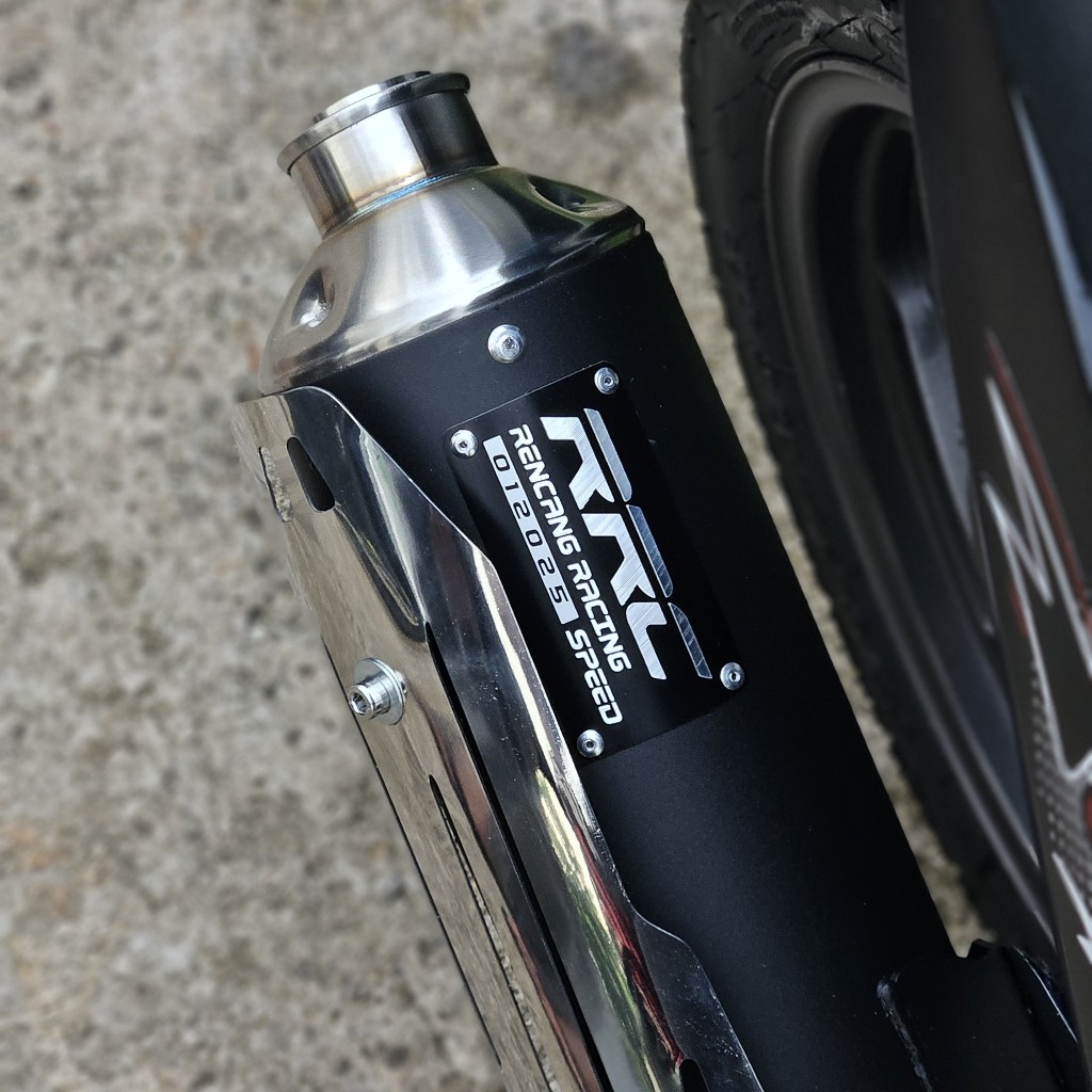 Jual RRC Racing Speed Muffler Full Package Knalpot Standar Racing Black ...