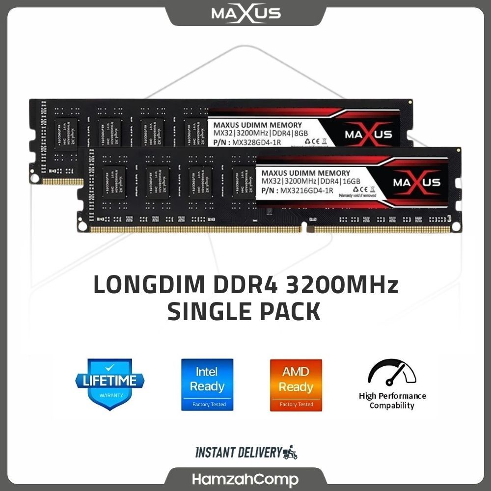 Jual RAM DDR4 8GB/16GB 3200MHz MAXUS RAM KOMPUTER / RAM LONGDIMM INTEL ...