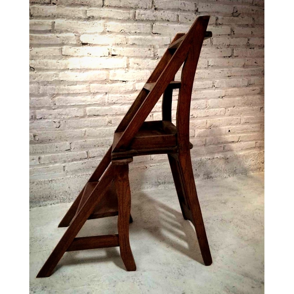 Jual PROMO !! KURSI TANGGA LIPAT KAYU JATI | Shopee Indonesia