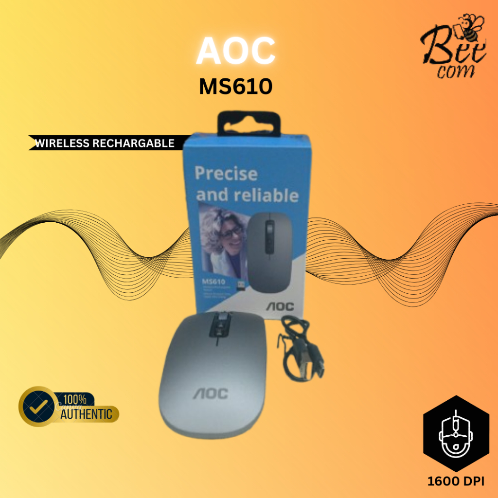 Jual Mouse AOC MS610 MS-610 Wireless + Bluetooth Optical Office ...