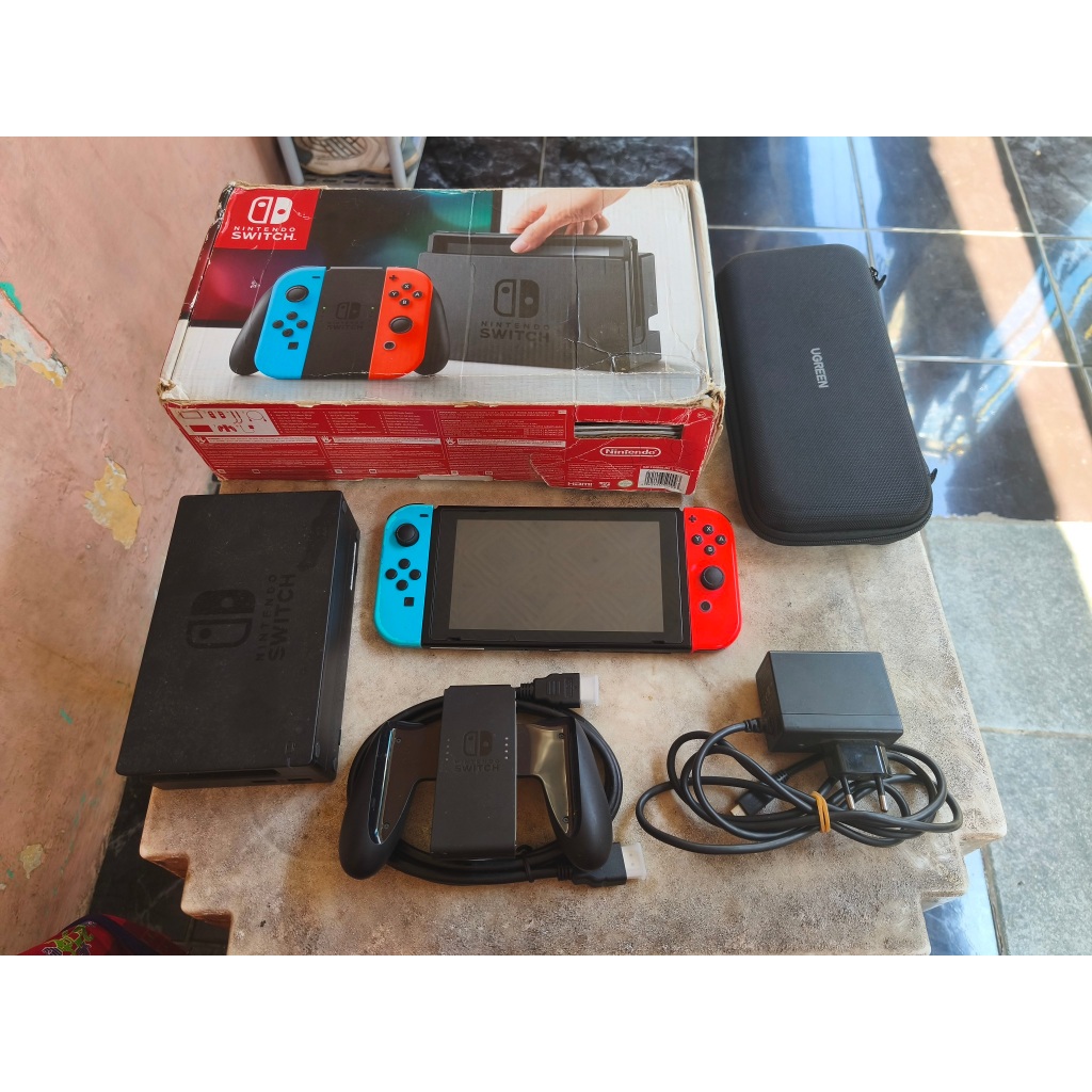 Jual Nintendo Switch v1 CFW Atmos Neon Fullset 128GB 12 | Shopee Indonesia