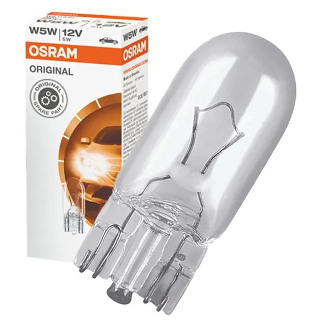 Лампа (W5W (T10)/ Галоген/ 12V 5W)