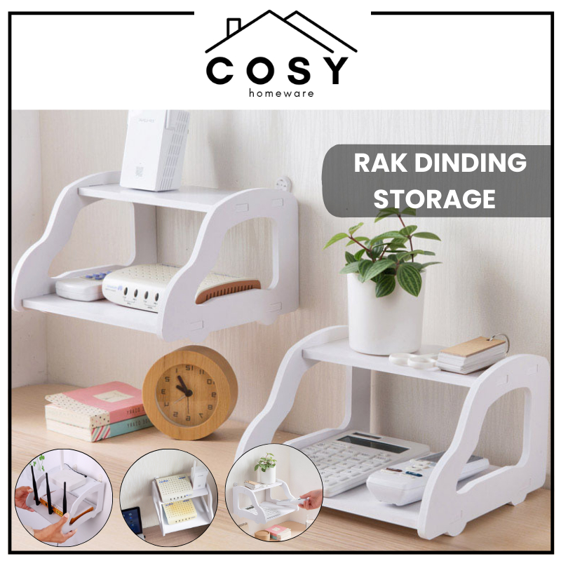 Jual COSY Rak Dinding Desktop Storage Multifungsi Rak Wifi Kotak Router ...