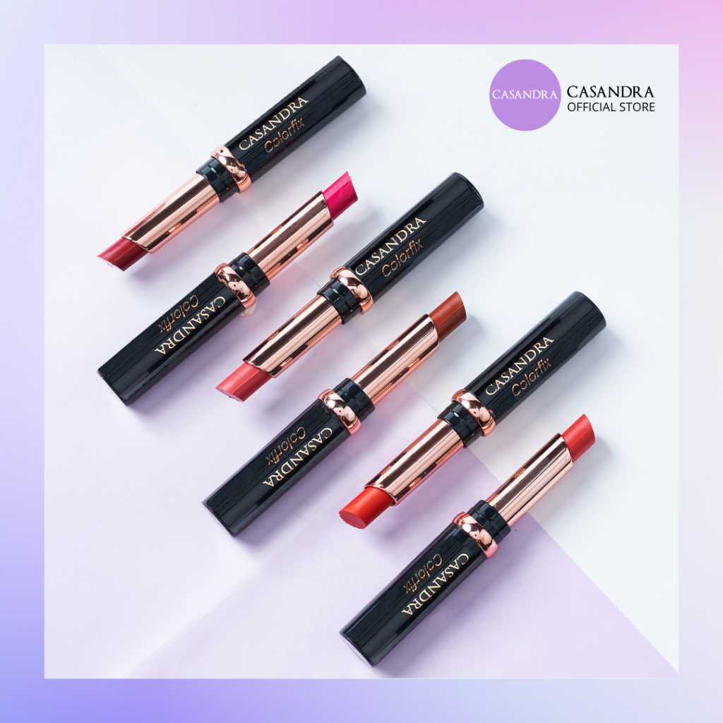 Jual CASANDRA COSMETIC Colorfix Lipstick - Lipstik Matte Tahan Lama Ori