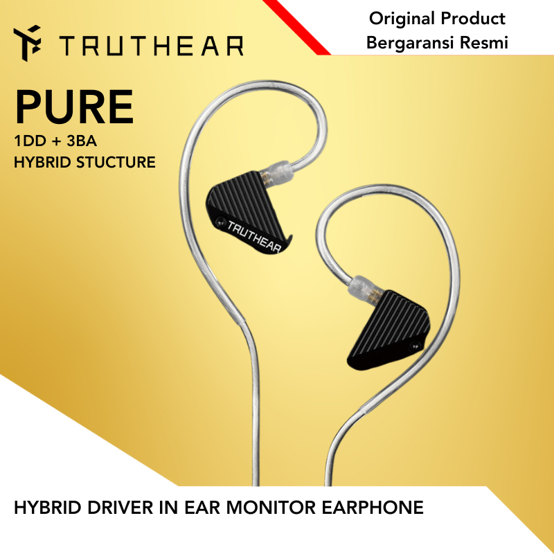 Jual TRUTHEAR PURE Hybrid Driver 1DD + 3 BA In Ear Monitor Earphone ...