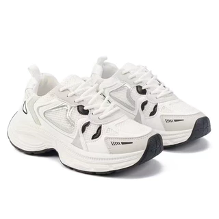 [COD]  SEPATU SNEAKERS RUNNING WANITA KOREA IMPORT SPORT SHOES OLAHARAGA PUTIH SEPATU SNKRS WANITA
