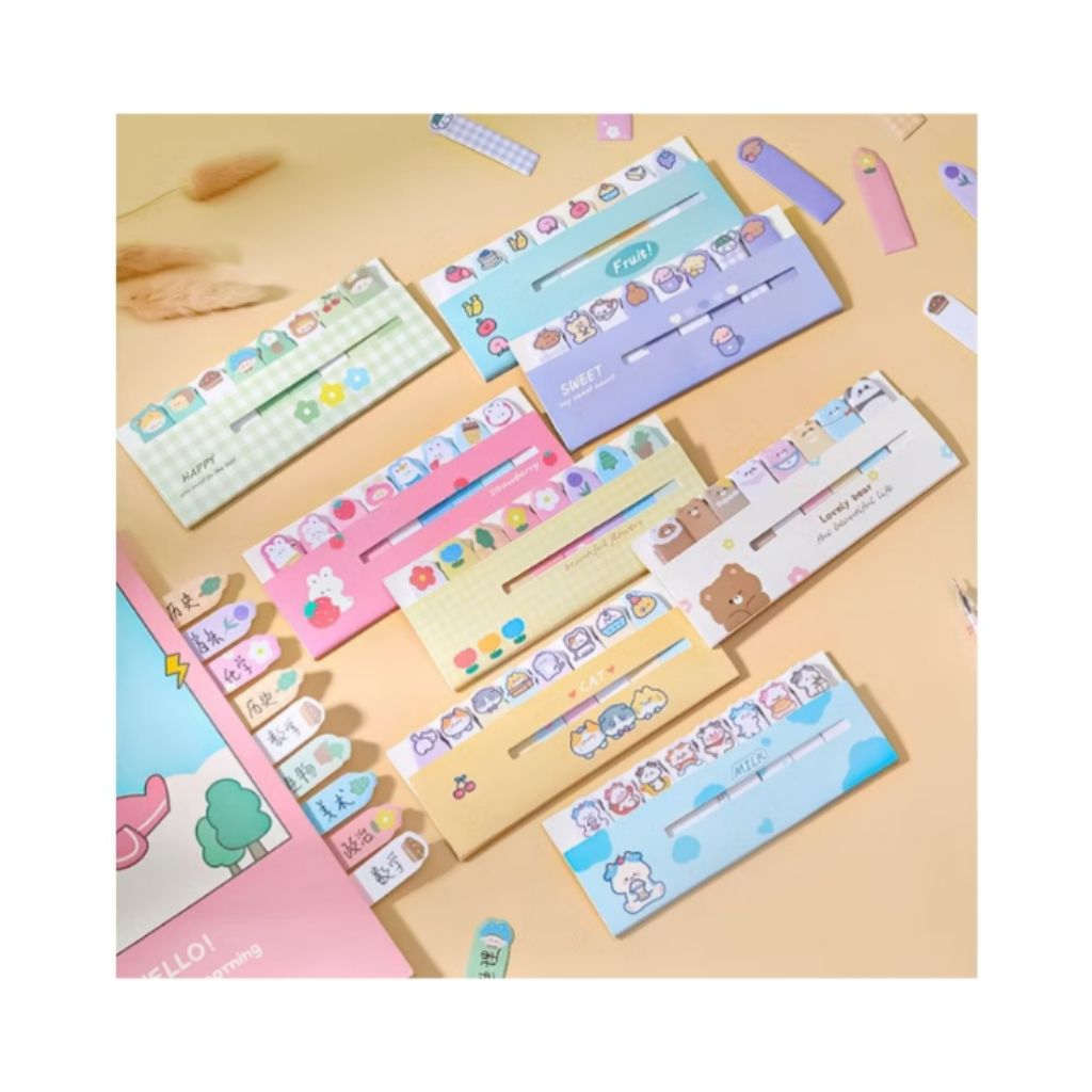 Jual Sticky Notes 8 In 1 Tempelan Kertas Catatan 120 Lembar Label ...
