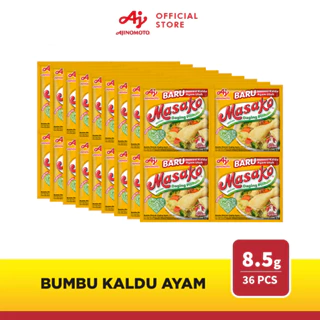 Masako® Bumbu Kaldu Ayam Penyedap Rasa 8.5g (36 pcs) - Gurih Kaldu Ayam Utuh - Dengan Daging Pilihan
