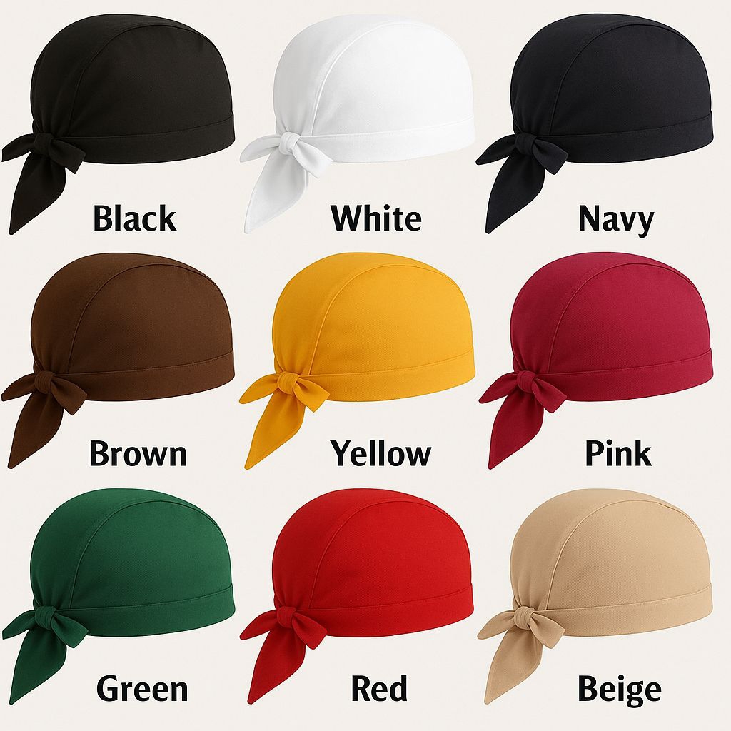 Jual bandana chef model pirates topi barista bajak laut | Shopee Indonesia