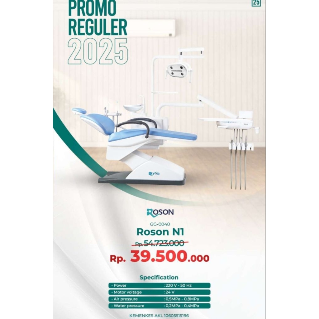 Jual DENTAL UNIT ROSON N1 NEW!! | Shopee Indonesia