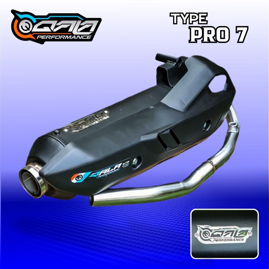 Jual Knalpot QALA PRO 7 Matic Standar Racing Suara Bass Adem Beat Vario ...