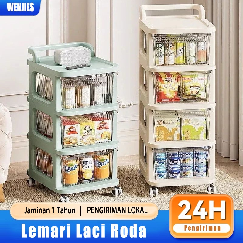 Jual Halu Rak Dapur Rak Troli Susun Tempat Penyimpanan Makanan Buah ...