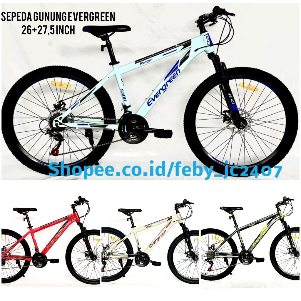 Jual Sepeda Gunung Mtb Evergreen R 50 R50 dan R 55 R55 full suspension ...