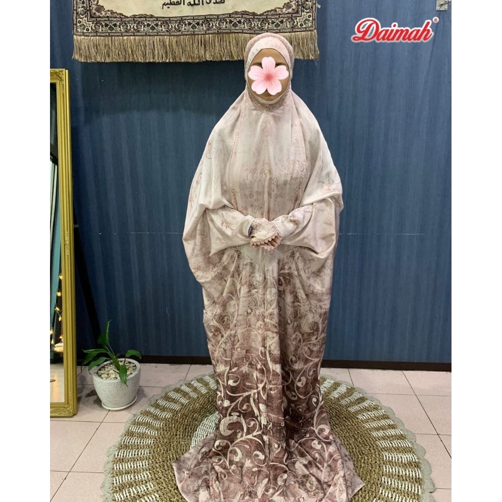 Jual Daimah Mukena Armany silk terusan standart jumbo | Shopee Indonesia