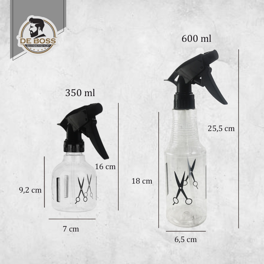 Jual Botol Spray Transparant Barber Shop Salon Transparan Model Gunting ...