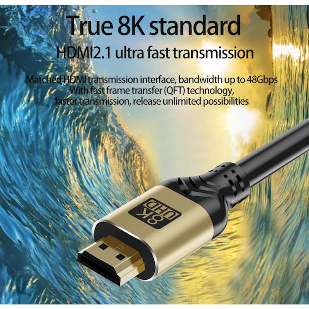 BAFO Kabel HDMI V2.1 8K UHD Cable 2 / 3 / 5 / 10 Meter