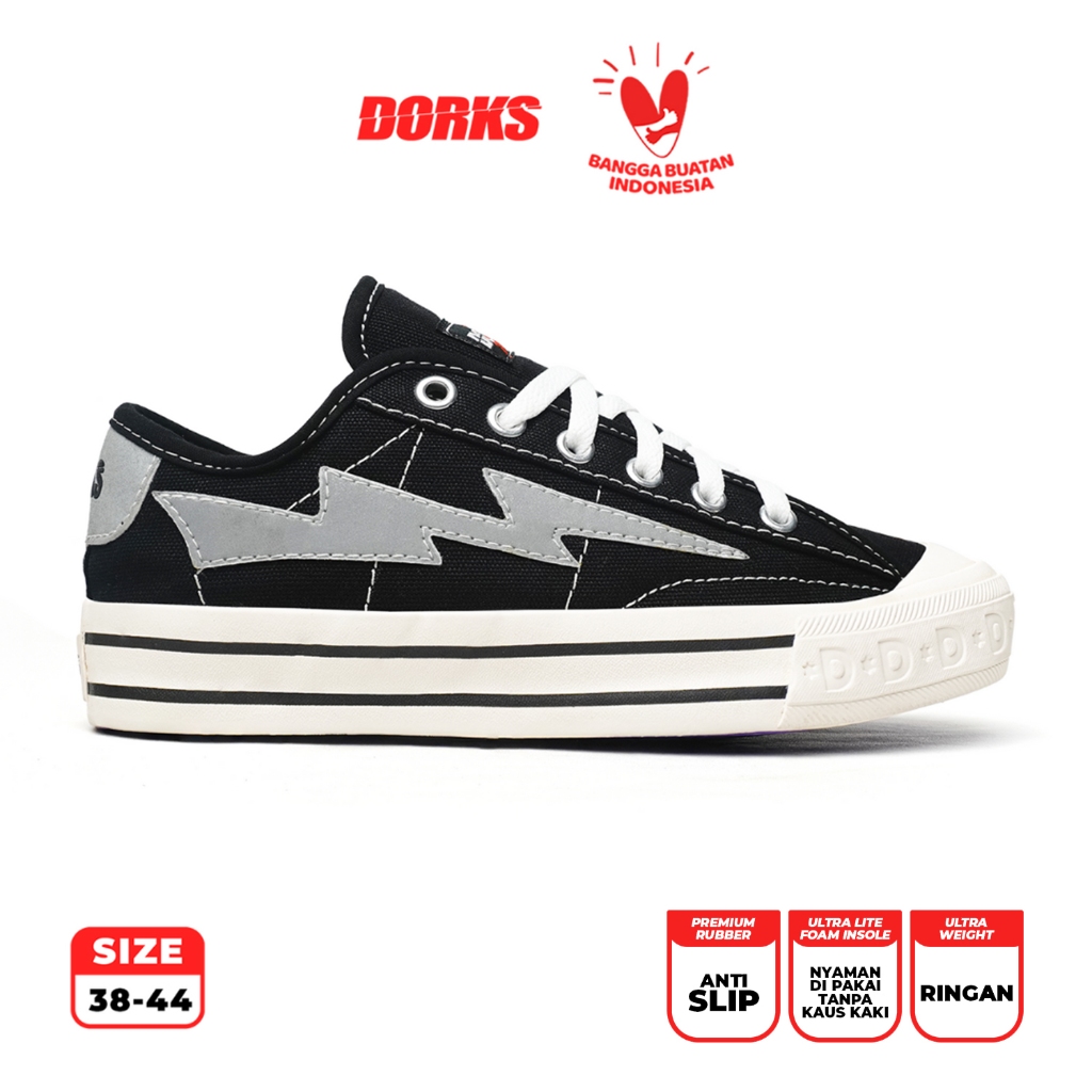 Jual Dorks Thunder RAW Sepatu Reflective Sneakers Casual Pria