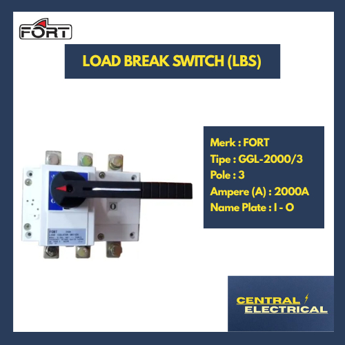 Jual FORT Load Break Switch (LBS), 3 Pole 2000A merk FORT tipe GGL-2000 ...