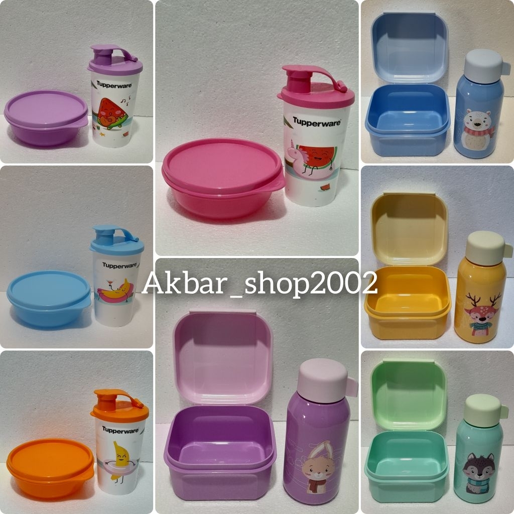 Jual Tupperware paket bekal/ bingkisan ulang tahun anak sehat | Shopee ...