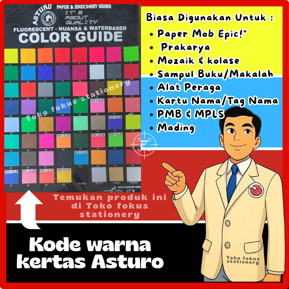 Jual KERTAS ASTURO / KERTAS ASTURO ASLI / KERTAS ASTURO ORIGINAL ...