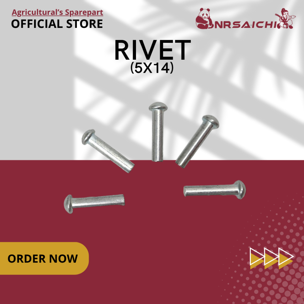 Jual Rivet combine paku pin pisau combine harvester rivet ukuran 5 x 14 ...