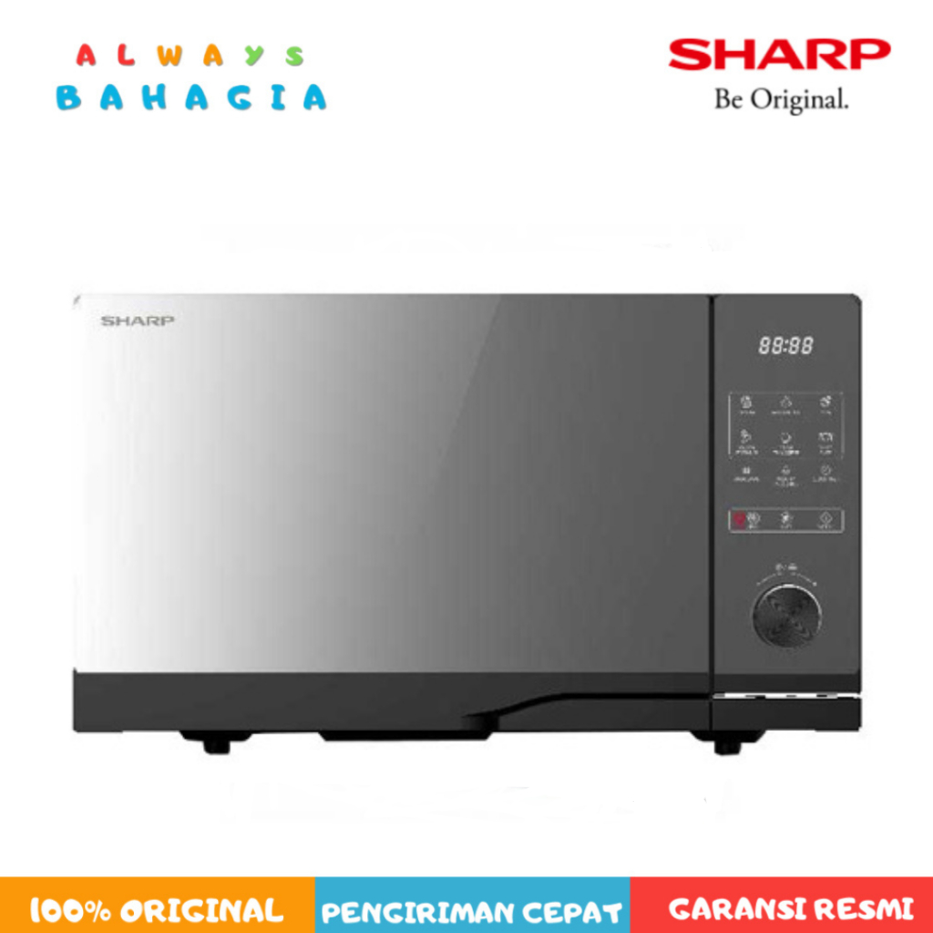 Jual SHARP R-225DFB-BK Microwave Oven Flatbed 25L | Shopee Indonesia
