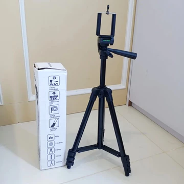 ISTARFI Tripod HITAM 3120A Handphone Hp U Holder Kaki Stabilizer 1 Meter