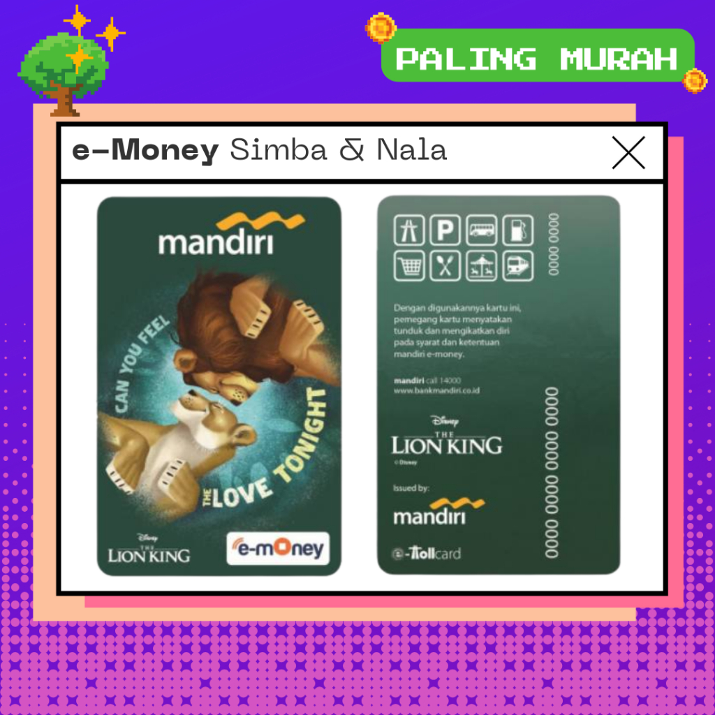 Jual PALING MURAH! e-Money LION KING Simba & Nala Special Limited ...