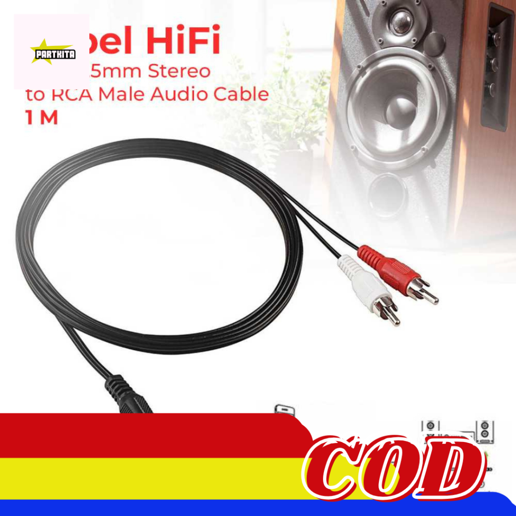 Jual Kabel RCA 2in1 [COD] Kabel sambungan dari laptop ke Komputer atau ...