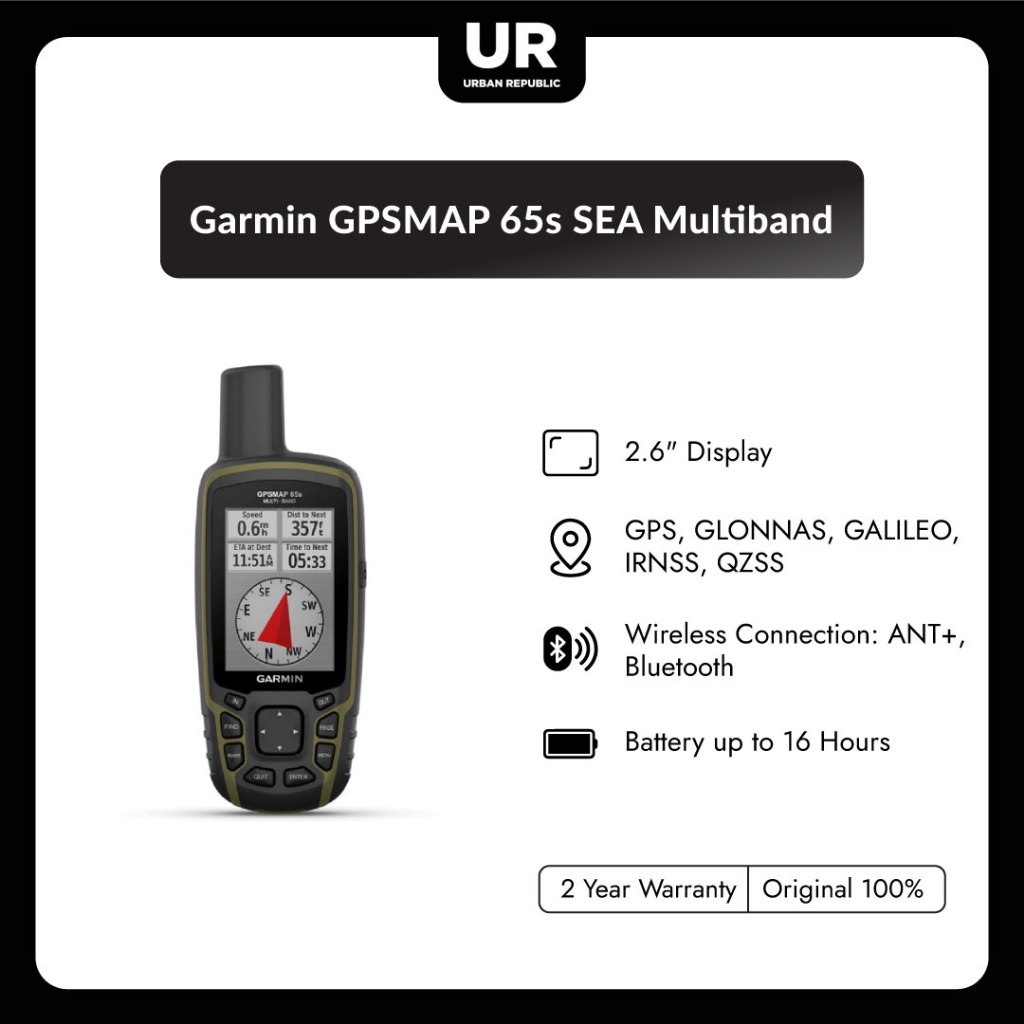 Jual Garmin GPSMAP 65s SEA Multiband | Shopee Indonesia
