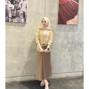 Rok Satin Maxi Premium Satin Long Skirt Rok Satin Panjang Rok Duyung Satin Flowy Mermaid Skirt