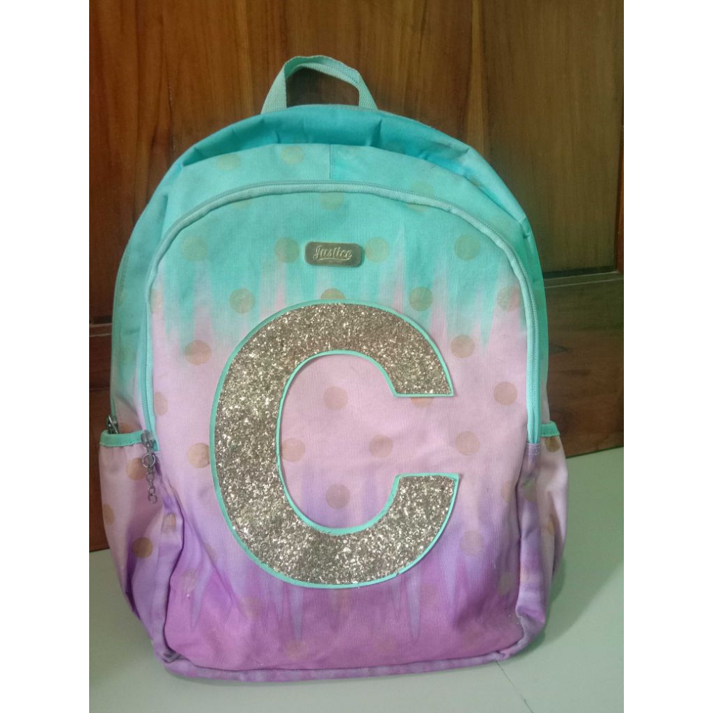 Jual Justice Backpack Initial (tas sekolah anak) | Shopee Indonesia