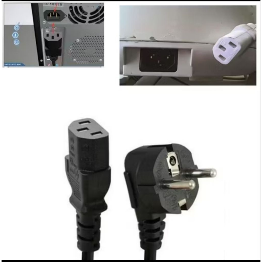 Jual Kabel power untuk monitor dan CPU / Kabel Komputer | Shopee Indonesia