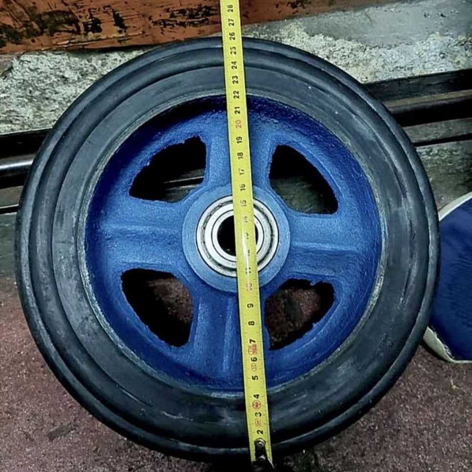 Jual RODA TROLI/TROLLEY/ROLI JARI-JARI BESI 10 INCH/250MM | Shopee ...