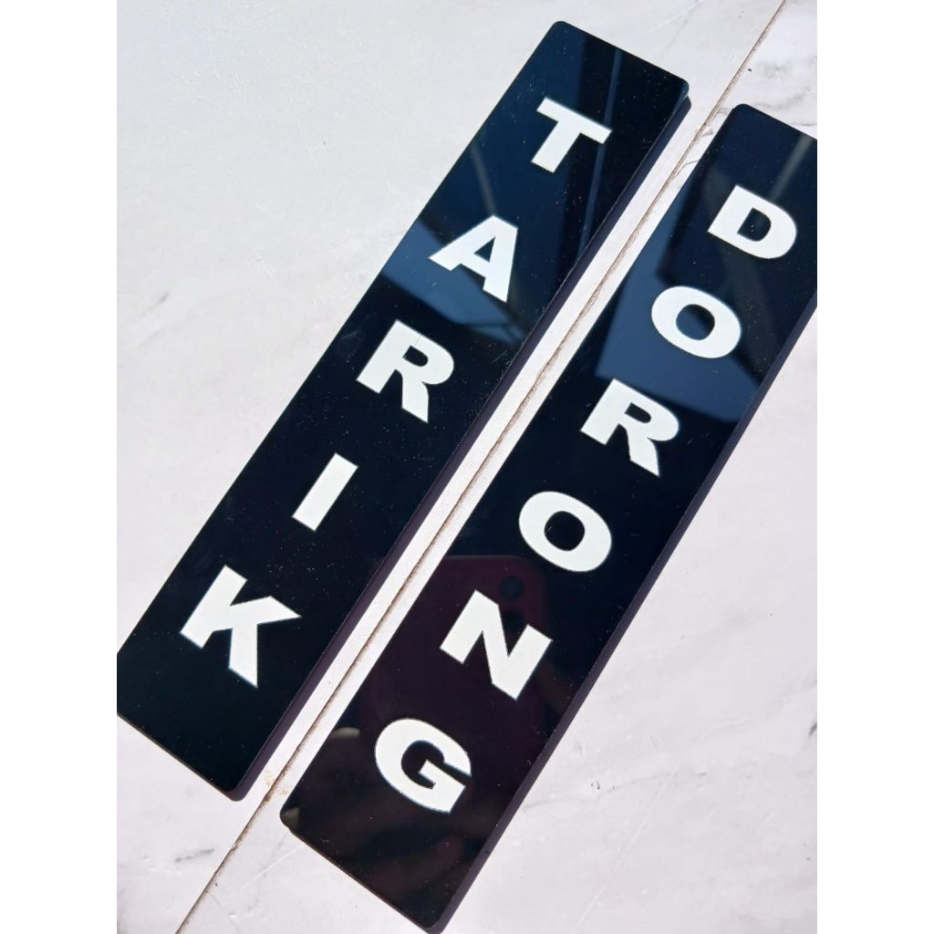 Jual sign tarik dorong akrilik | tanda tarik dorong pintu | Shopee ...