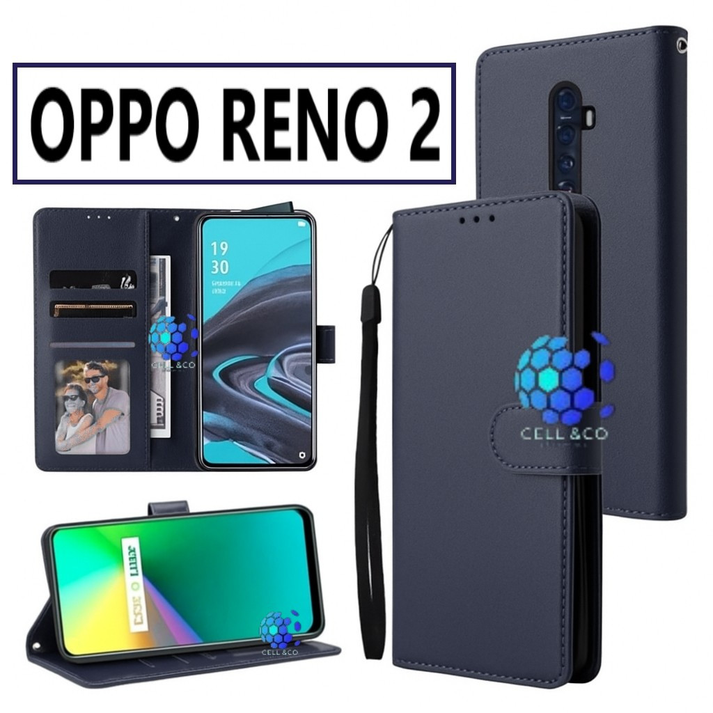 Jual Case Type OPPO RENO FLIP LEATHER WALLET PREMIUM FLIP CASE