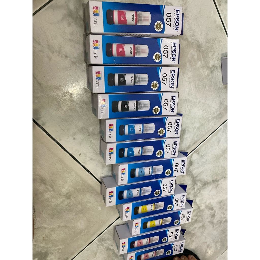 Jual epson 057 09d ink tinta original dye l8050 l18050 harga per warna ...