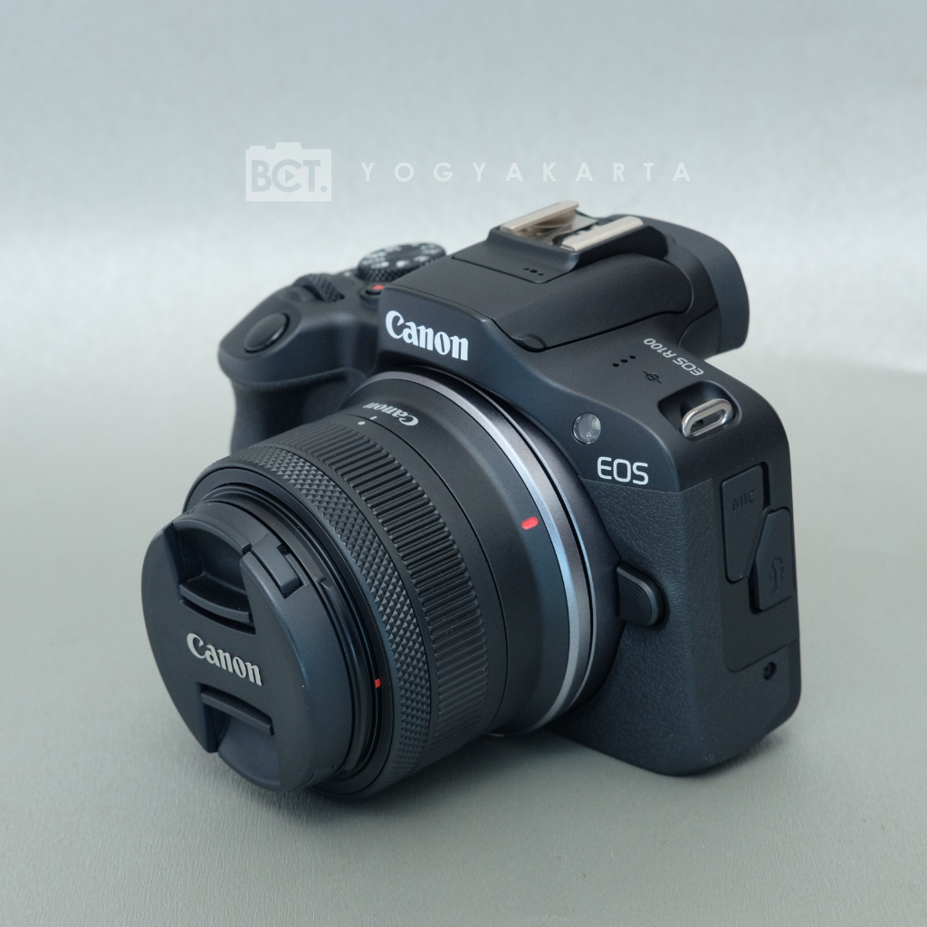Jual Canon EOS R100 Kit 18-45mm IS STM BLACK kode 0718F25 | Shopee ...