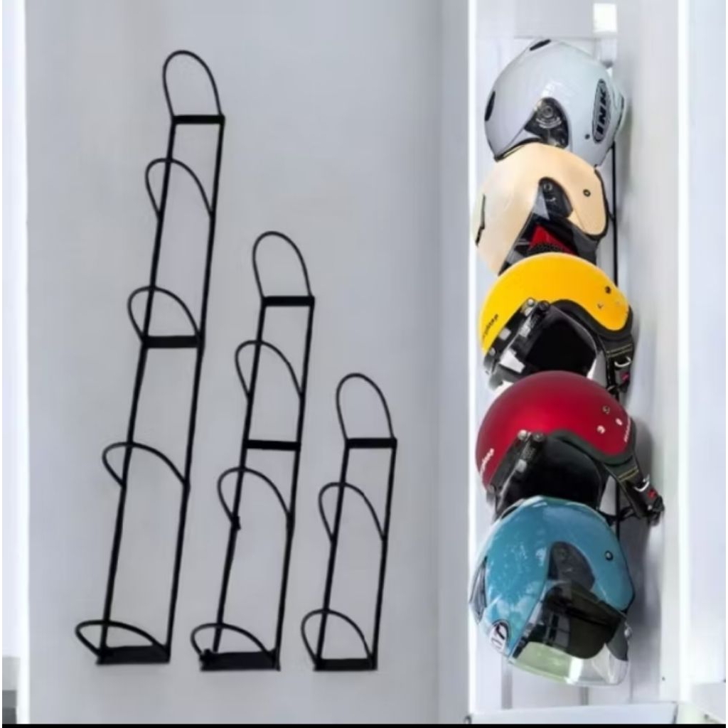 Jual RAK HELM BESI TEBAL. 3 4 DAN 5 SUSUN | Shopee Indonesia