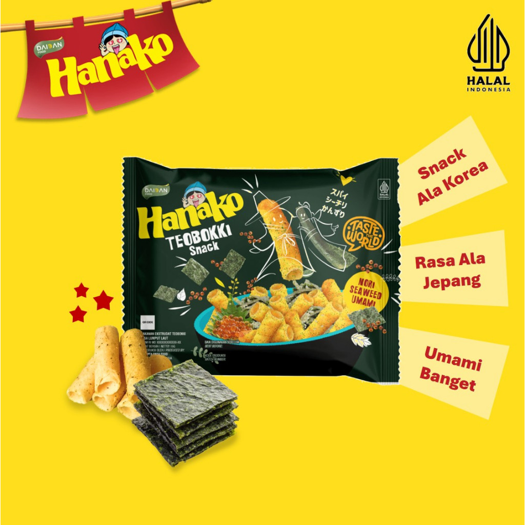 Jual Hanako Snack Teobokki Mix Varian 15 x 13 gr | Shopee Indonesia